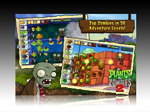 Plants vs Zombies 2: Force all zombies in your home.!